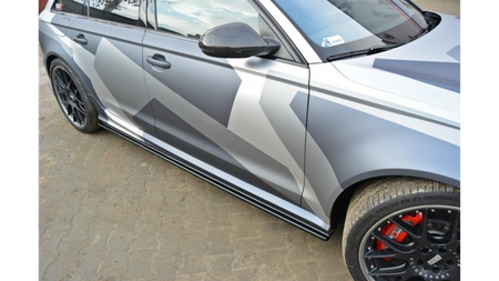 Dokładki Progów Audi RS6 C7/C7 FL Gloss Black