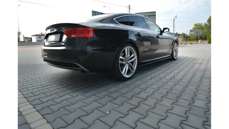 Dokładki Progów Audi S5 / A5 / A5 S-Line 8T / 8T FL Sportback Gloss Black