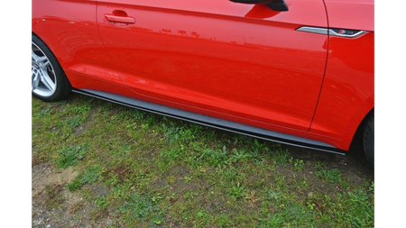 Dokładki Progów Audi S5 / A5 S-Line F5 Coupe Gloss Black