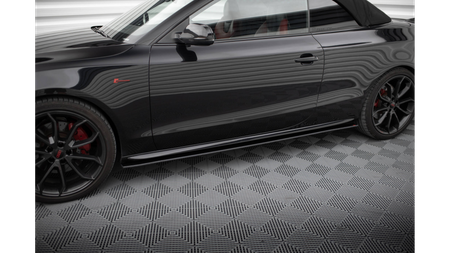 Dokładki Progów Street Pro Audi A5 / A5 S-Line / S5 Coupe / Cabrio 8T / 8T Facelift Black