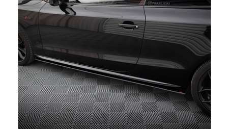 Dokładki Progów Street Pro Audi A5 / A5 S-Line / S5 Coupe / Cabrio 8T / 8T Facelift Black