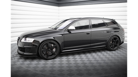 Dokładki Progów Street Pro Audi RS6 Avant C6 Black