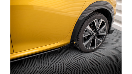 Dokładki Progów Street Pro + Flaps Peugeot 208 GT Mk2 Black + Gloss Flaps