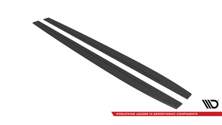 Dokładki Progów Street Pro Mercedes-AMG C43 Coupe C205 Facelift Black-Red