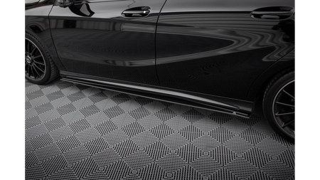 Dokładki Progów Street Pro Mercedes-Benz A AMG-Line W176 Facelift Black