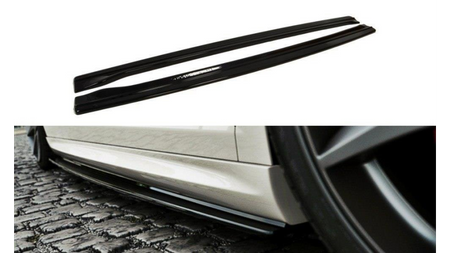 Dokładki Progów Volkswagen Passat CC R36 Rline Przedlift Gloss Black