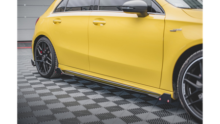 Dokładki Progów v.2 + Flaps Mercedes-AMG A45 S Gloss Black