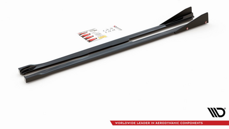 Dokładki Progów v.2 + Flaps Toyota GR Yaris Mk4 Gloss Black