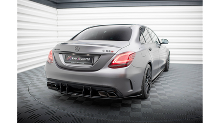 Dyfuzor Tylny Street Pro Mercedes-AMG C63 Sedan / Estate W205 Facelift Black