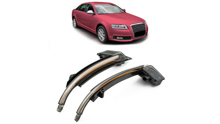 Dynamic LED Side Mirror Indicator Set AUDI A6 C6 A4 B8 A3 A5 Q3 A8 D3 2008-2010