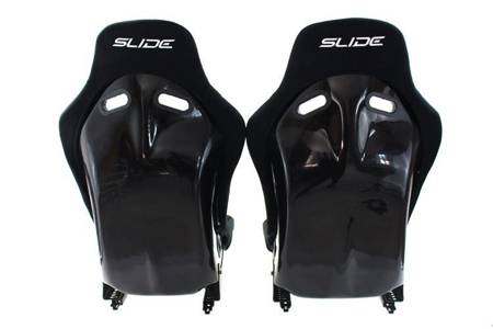 Fotel sportowy SLIDE R1 material Black M