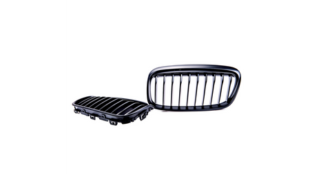 Grill sportowy pojedyncze żeberka Matt Black BMW 2 F45 przed liftem 2014-2018