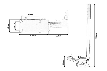 Hydrauliczny hamulec ręczny ODESA CNC Pionowy Odwrócona Pompa