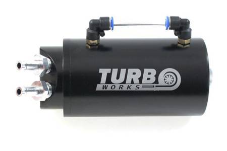 Oil catch tank TurboWorks 10mm Black