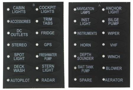 Panel przełączników 12V SPST/ON-OFFx5, 1xGZ, 3B 15A IP68