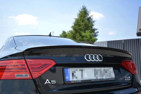Przedłużenie Spoilera Audi A5 SPORTBACK S-LINE MK1. FACELIFT (8T)  - Gloss Black