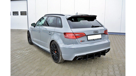 Przedłużenie Spoilera v.1 Audi RS3 8V / 8V FL Sportback Gloss Black