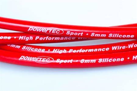 Przewody zapłonowe PowerTEC AUDI V8 100 S6 3.6 4.2L V8 91-97 Czerwone