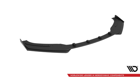 Splitter Przedni Street Pro + Flaps Audi TT S / S-Line 8S Black-Red + Gloss Flaps