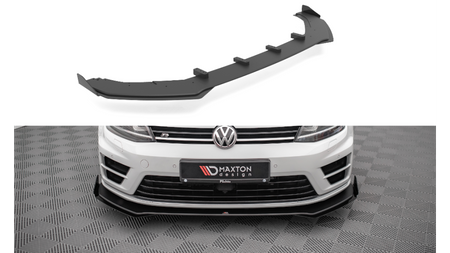 Splitter Przedni Street Pro v.1 + Flaps Volkswagen Golf R Mk7 Black + Gloss Flaps
