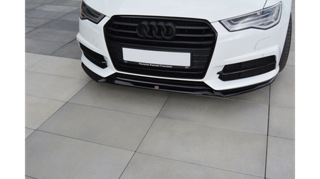 Splitter Przedni v.1 Audi A6 C7 S-line/ S6 C7 Facelift Gloss Black