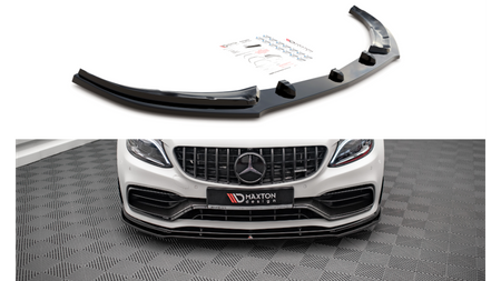 Splitter Przedni v.1 Mercedes-AMG C63 Coupe AMG Aero Pack C205 Facelift Gloss Black