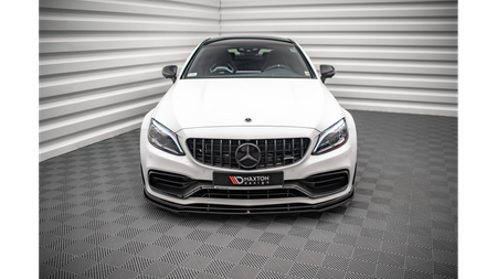 Splitter Przedni v.1 Mercedes-AMG C63 Coupe AMG Aero Pack C205 Facelift Gloss Black