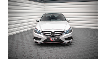 Splitter Przedni v.1 Mercedes-Benz E AMG-Line Sedan W212 Facelift Gloss Black