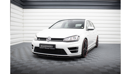 Splitter Przedni v.1 Volkswagen Golf 7 R / R-Line Gloss Black