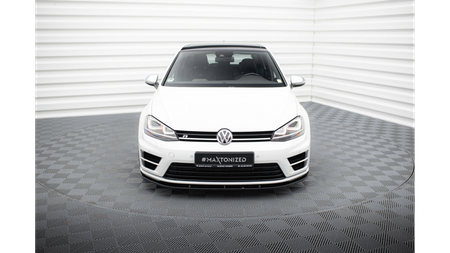 Splitter Przedni v.1 Volkswagen Golf 7 R / R-Line Gloss Black