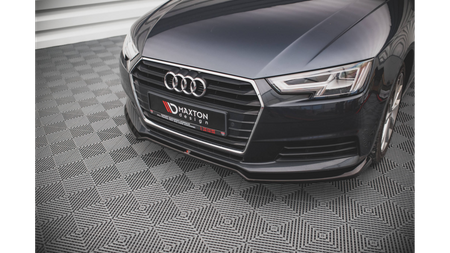 Splitter Przedni v.2 Audi A4 B9 Gloss Black