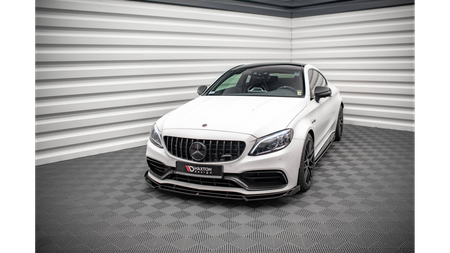 Splitter Przedni v.2 Mercedes-AMG C63 Coupe AMG Aero Pack C205 Facelift Gloss Black