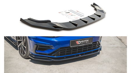 Splitter Przedni v.9 Volkswagen Golf 7 R / R-Line Facelift Gloss Black