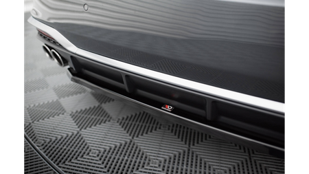 Splitter Tylny Środkowy Audi S5 Sportback F5 Facelift Gloss Black