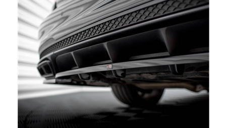 Splitter Tylny Środkowy (Z Dyfuzorem) Mercedes-Benz E63 AMG Sedan W212 Facelift Gloss Black