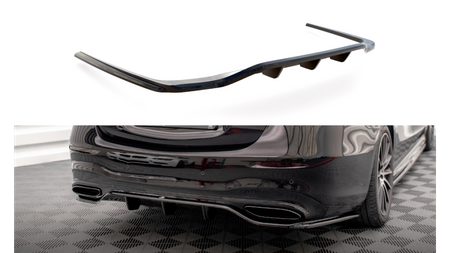 Splitter Tylny Środkowy (Z Dyfuzorem) Mercedes-Benz S AMG-Line W223 Gloss Black