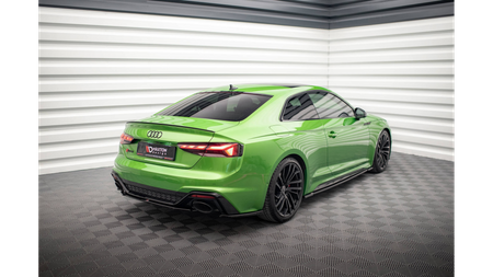 Splittery Tylne Boczne Audi RS5 F5 Facelift Gloss Black