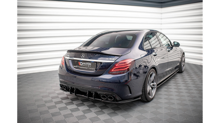 Splittery Tylne Boczne Mercedes-AMG C 43 Sedan W205 Facelift Gloss Black