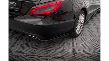 Splittery Tylne Boczne Mercedes-Benz CLS C218 Gloss Black
