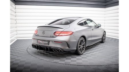 Splittery Tylne Boczne Street Pro Mercedes-AMG C43 Coupe C205 Facelift Black-Red