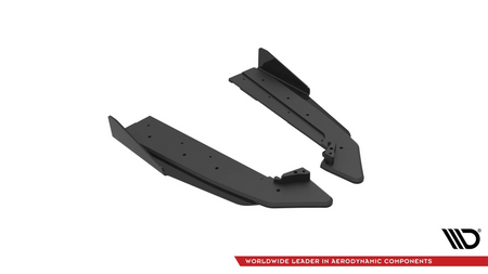 Splittery Tylne Boczne Street Pro v.1 + Flaps Ford Mustang GT Mk6 Facelift Black + Gloss Flaps