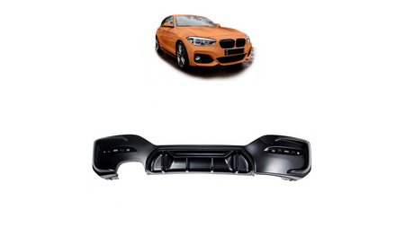 Tylny dyfuzor Matt Black BMW 1 F20 F21 Facelift 2015-2019