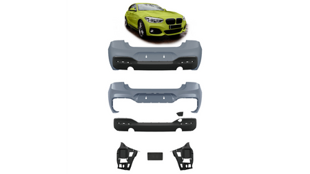 Tylny zderzak sport PDC zestaw z dyfuzorem BMW 1 F20 F21 Facelift 2015-2019