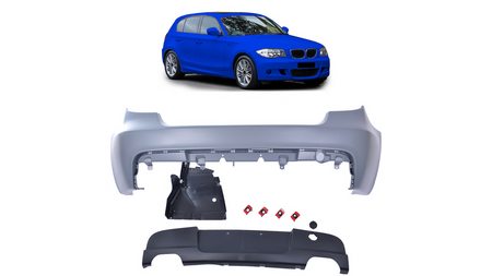 Tylny zderzak sport zestaw z dyfuzorem BMW 1 E81 E87 2004-2011