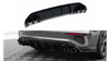 Dokładka Tylna + Atrapa Wydechu Audi A3 S-Line Sedan 8Y Gloss Black \ Czarny