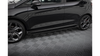 Dokładki Progów Racing Durability + Flaps Ford Fiesta Mk8 ST / ST-Line Black + Gloss Flaps