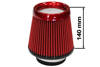 Filtr stożkowy Simota H:130mm OTW:80-89mm JAU-X02105-05 Czerwony