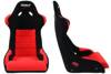 Fotel Sportowy Bimarco Cobra II Welur Black Red
