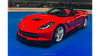 Splitter Przedni v.1 Chevrolet Corvette C7 Gloss Black