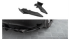 Splittery Tylne Boczne Street Pro + Flaps Audi S5 / A5 S-Line Coupe / Cabriolet 8T Black + Gloss Flaps
